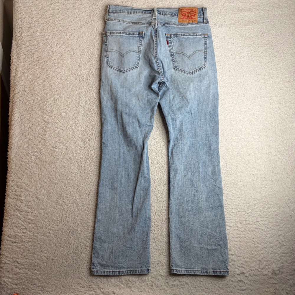 Levis 527 Slim Bootcut Jeans Mens 31x30 (30x29) Light Wash Denim Blue 05527-0501